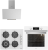 Silverline Beyaz Ankastre Set CS5629W01 + BO6504W01 + 3481