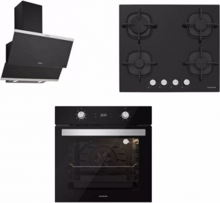 Silverline Siyah Ankastre Set CS5427B01 + BO6504B01 + 3420 Classy 60