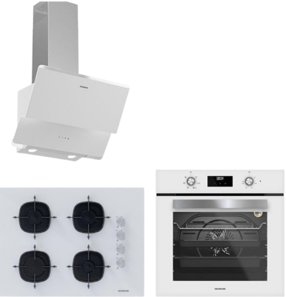Silverline Beyaz Ankastre Set CS5665W01 + BO6504W01 + 3490