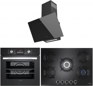 Lanova Vitro Siyah Ankastre Set G 17402 101 + 3207B01 + 3220B6