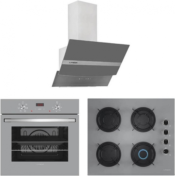 Lanova Gri Ankastre Set G 16400 217 + 4406G01 + E3130G6