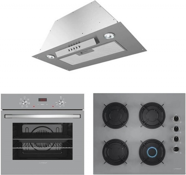 Lanova İtalyan Gri Ankastre Set G 16400 217 + 4406G01 + 1018X52