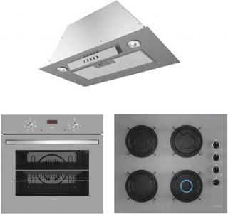 Lanova İtalyan Gri Ankastre Set G 16400 217 + 4406G01 + 1018X52