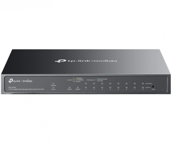 TP-Link Omada ES210GMP Yönetilebilir Switch