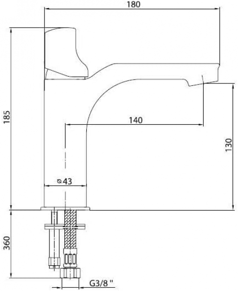 E.C.A. Myra 102108986C4 Lavabo Bataryası