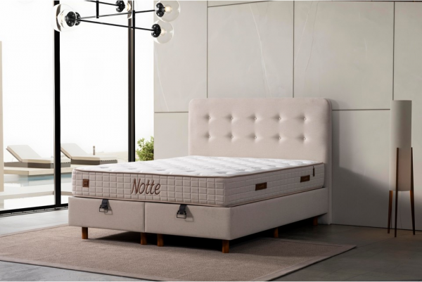 İndivani Notte 90x200 Baza+Başlık+Yatak Seti