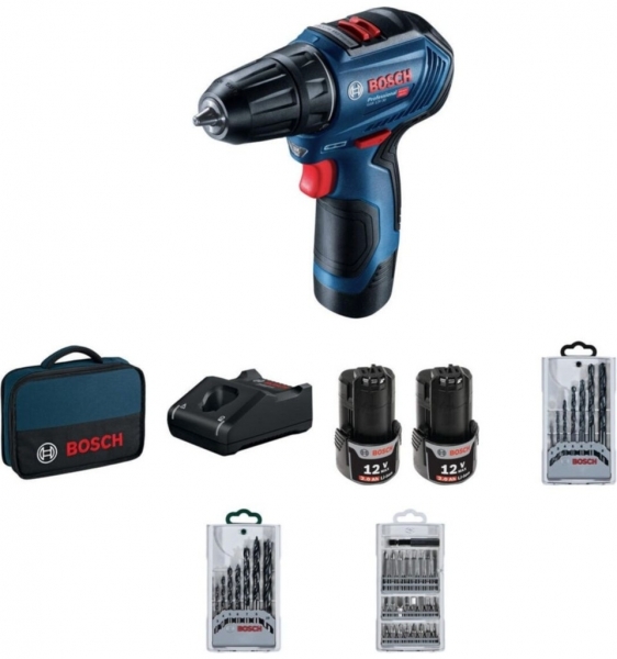 Bosch GSR 12V-30 Professional (2x2.0Ah) Akülü Matkap