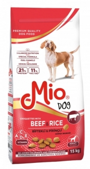 Mio Biftekli Ve Pirinçli Yetişkin 15 kg Köpek Maması