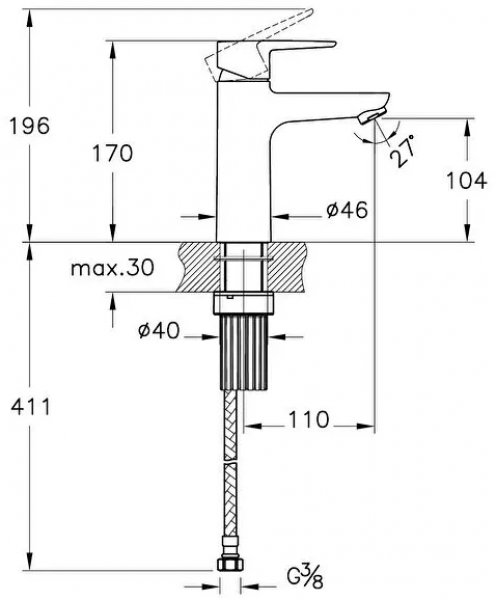 Artema Flow Soft A43009 Lavabo Bataryası