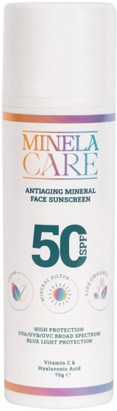 Minela Care Organik Mineral Filtreli Leke ve Yaşlanma Karşıtı 50 SPF 70 gr
