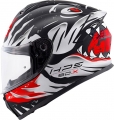 Givi 50.X Sharkbite Mat Siyah-Beyaz-Kırmızı resim