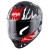 Givi 50.X Sharkbite Mat Siyah-Beyaz-Kırmızı