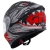 Givi 50.X Sharkbite Mat Siyah-Gri-Kırmızı