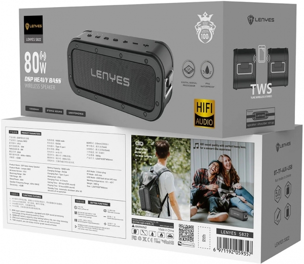 Lenyes S822 Bluetooth Hoparlör