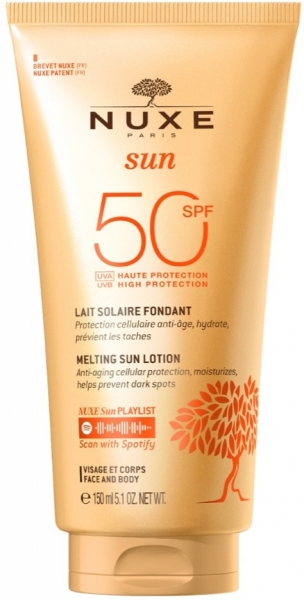 Nuxe Sun Güneş Koruyucu Yüz ve Vücut Sütü SPF 50+ 150 ml