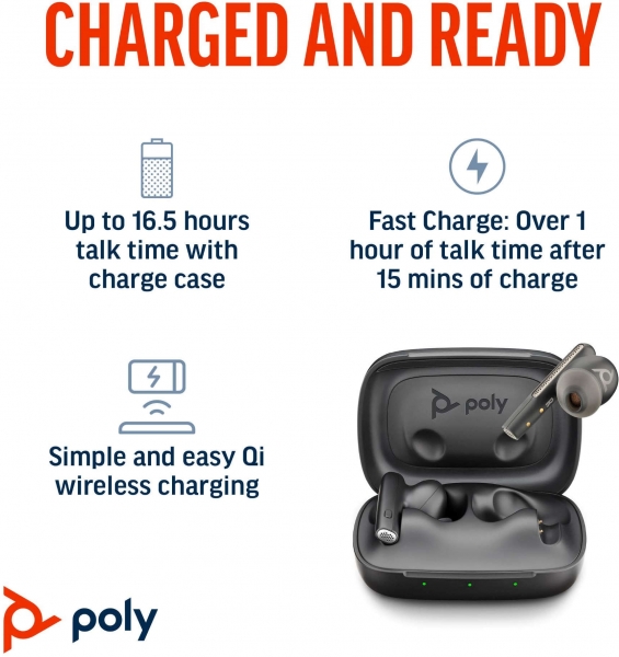 Poly Voyager Free 60+ Tam Kablosuz Kulaklık