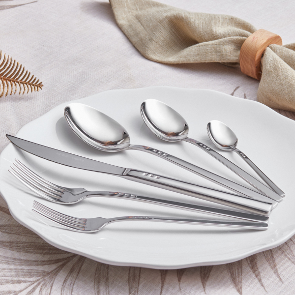 Karaca Elegance All Aurora Platin 72 Parça Çatal Kaşık Bıçak Takımı