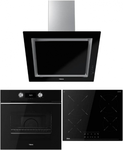 Teka Siyah Ankastre Set TBC 64010 TTC + HLB 8400 BK + DLV 68660 BK