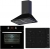 Teka Chef 4 Siyah Ankastre Set HLX 640 KBC0E BK + HEB 723 BK + DBT 60 BK