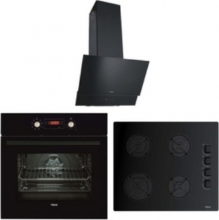 Teka Siyah Ankastre Set GBE 64002 KBC BK + HAK 629 BK + ATV 60