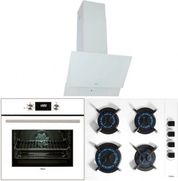 Teka Beyaz Ankastre Set GBC 64002 KBC WH + HAK 625 WH + ATV 60