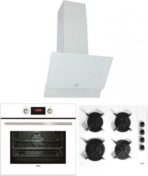 Teka Beyaz Ankastre Set GBC 64002 KBC WH + HAK 629 WH + TVT 60