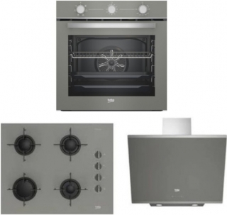 Beko Gri Ankastre Set BOCD T 6011 EG + BFC 220 G + BDE 6050 G