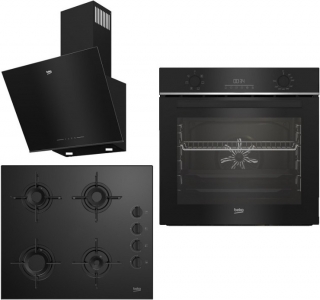 Beko Black Star Ankastre Set BOCD T 6011 ES + BFC 330 S + Beko BDE 6063 S