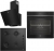 Beko Black Star Ankastre Set BOCD T 6011 ES + BFC 330 S + Beko BDE 6063 S