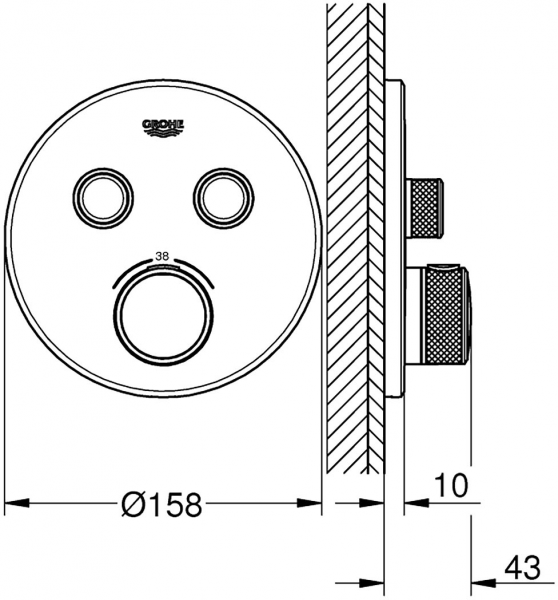 Grohe 29118AL0 Duş Bataryası