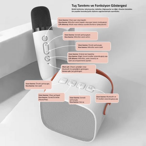 Jwin BK-320 Bluetooth Hoparlör