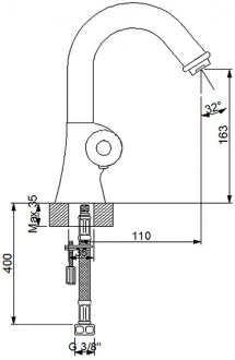 Newarc 500521 Lavabo Bataryası