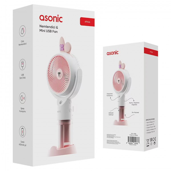 Asonic AFN26 El Tipi Vantilatör