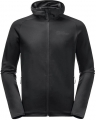Jack Wolfskin Baiselberg Hooded Fz M Siyah (1710541-6000) Erkek Polar Mont