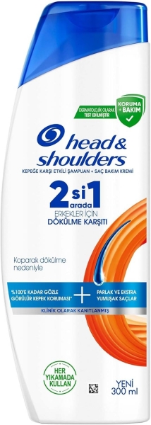 Head & Shoulders Erkeklere Özel Dökülme Karşıtı ve Kepeğe Karşı Etkili 300 ml 2'si 1 Arada