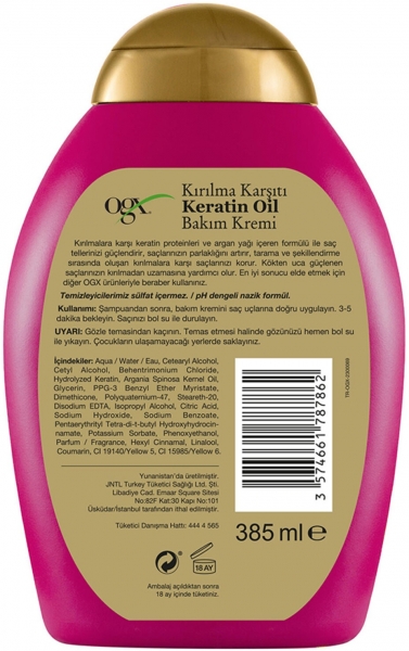 Ogx Kırılma Karşıtı Keratin Oil 385 ml Saç Kremi