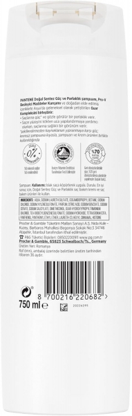 Pantene Pro-V Doğal Sentez Güç ve Parlaklık 750 ml Şampuan