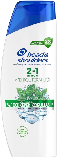 Head & Shoulders Mentol Ferahlığı Kepeğe Karşı Etkili 200 ml 2'si 1 Arada