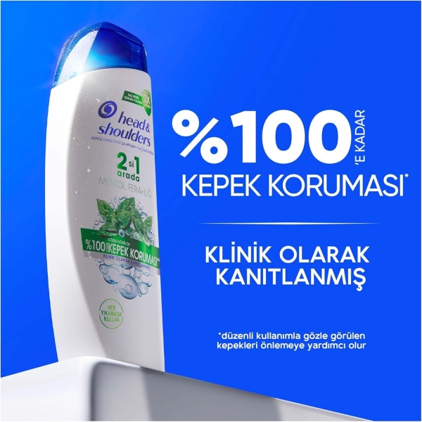 Head & Shoulders Mentol Ferahlığı Kepeğe Karşı Etkili 200 ml 2'si 1 Arada