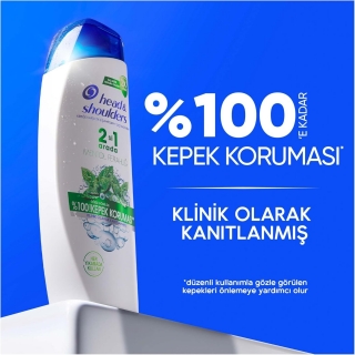 Head & Shoulders Mentol Ferahlığı Kepeğe Karşı Etkili 200 ml 2'si 1 Arada