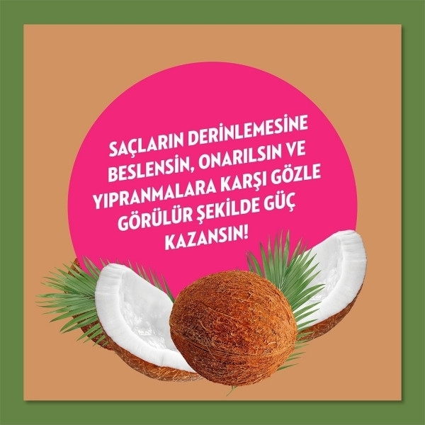 Elidor Doğanın Enerjisi Hindistan Cevizi Yağı Onarıcı ve Yıpranma Karşıtı 350 ml Şampuan