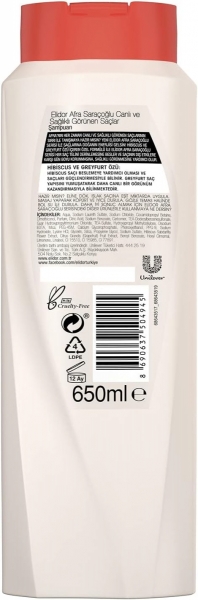 Elidor Canlı ve Sağlıklı Görünen Saçlar By Afra Saraçoğlu 650 ml Şampuan
