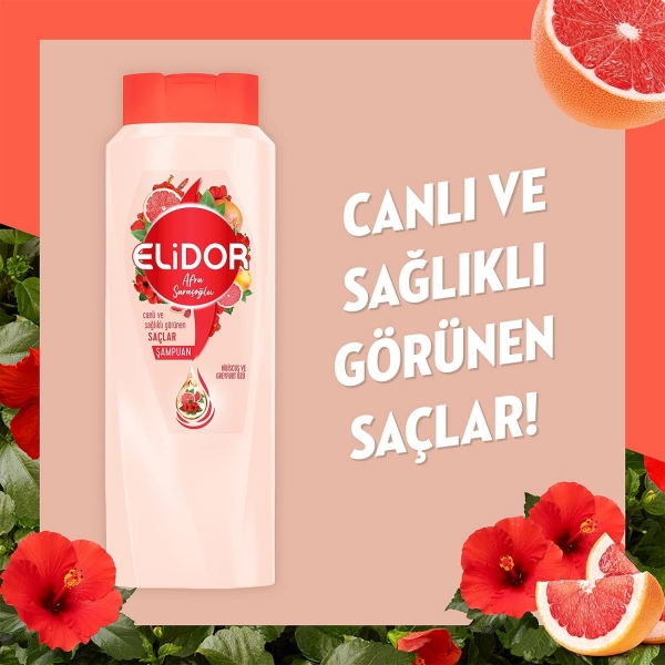 Elidor Canlı ve Sağlıklı Görünen Saçlar By Afra Saraçoğlu 650 ml Şampuan