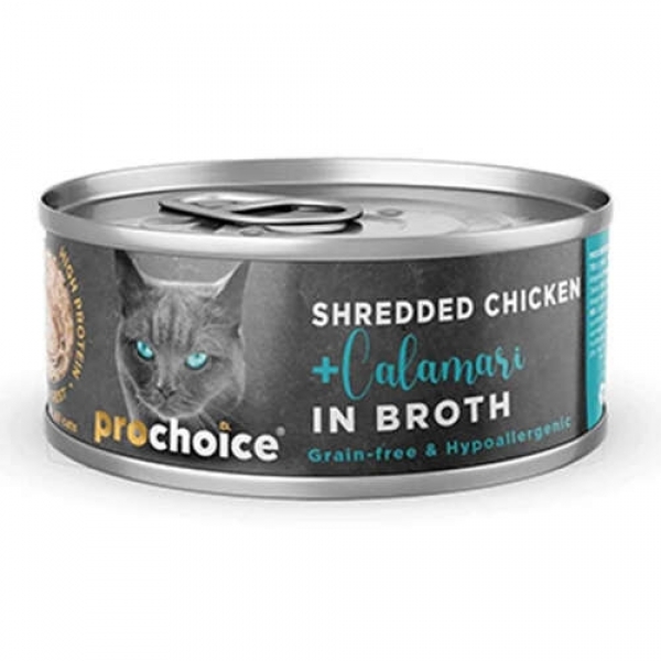 Pro Choice Hypo-Allergenic Tavuklu ve Kalamarlı Tahılsız 70 gr Kedi Maması