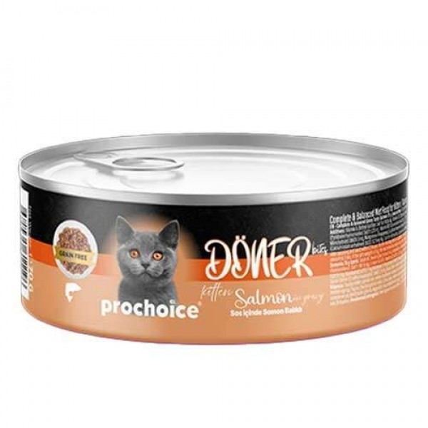 Pro Choice Döner Bites Sos İçinde Somonlu Yavru 70 gr Kedi Maması