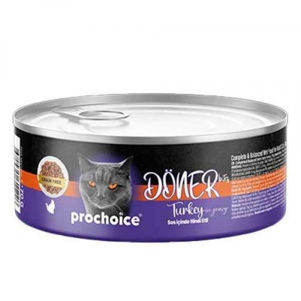 Pro Choice Döner Bites Sos İçinde Hindili 70 gr Kedi Maması