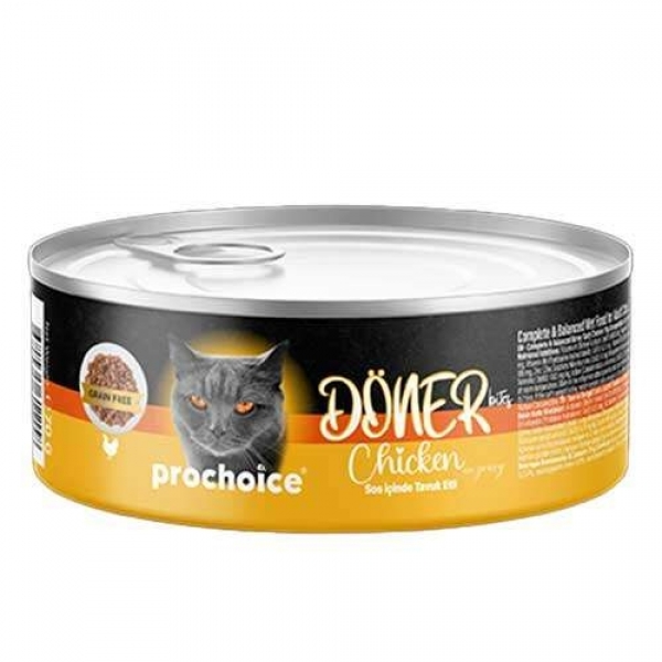 Pro Choice Döner Bites Sos İçinde Tavuk Etli Yeitşkin 70 gr Kedi Maması