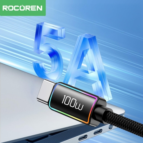 Rocoren Type-C to Type-C 100W Şarj Kablosu (3 m)