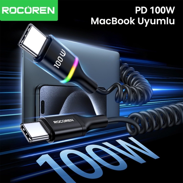Rocoren Type-C to Type-C 100W Şarj Kablosu