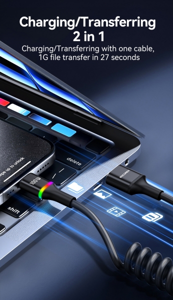 Rocoren USB-A to USB-C 100W Şarj Kablosu